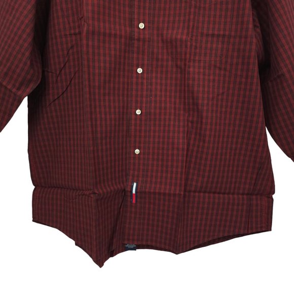 Vintage 2002 Tommy Hilfiger Button Front Shirt Mens 16.5 Holiday Tartans Plaid - Picture 9 of 15